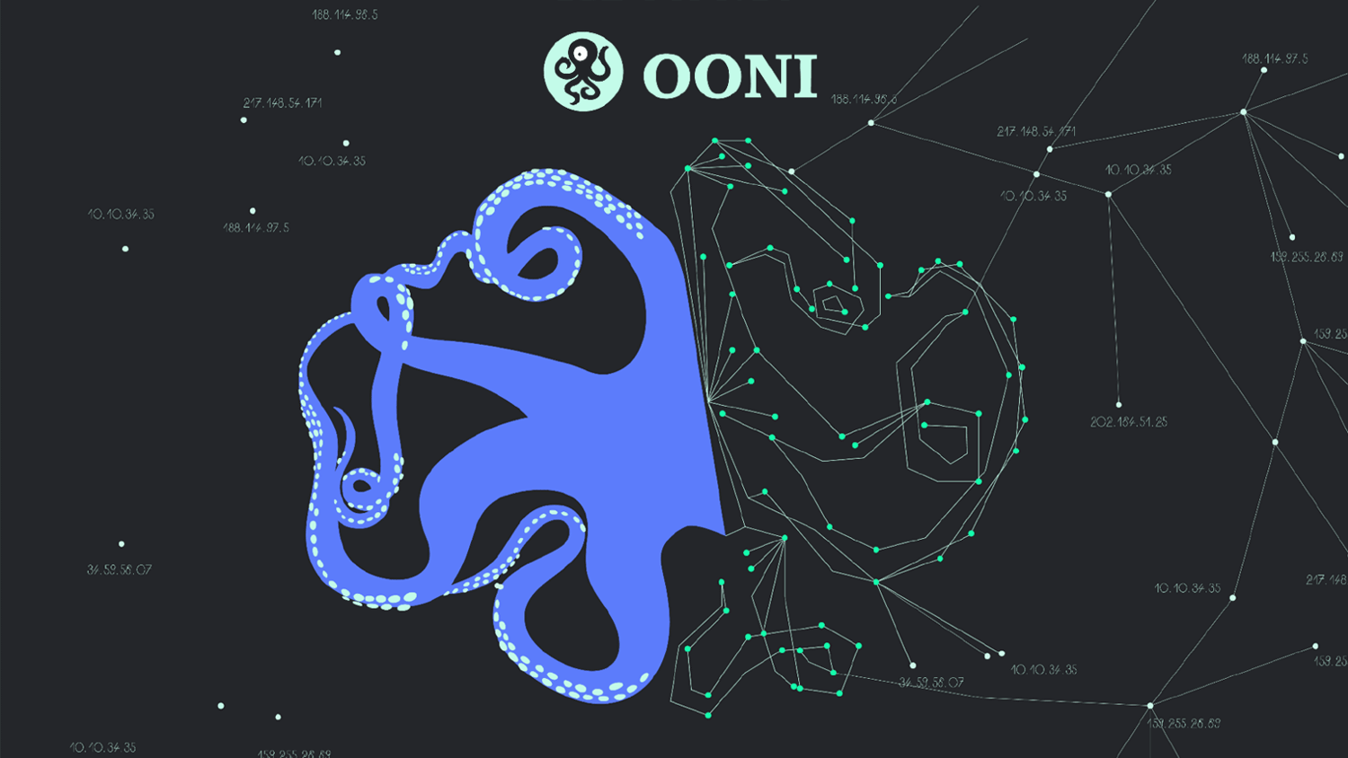 Tor Project 文章「守護自由網際網路」系列的視覺主圖，主題為 OONI